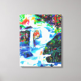 滝。 キャンバスプリント