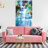 滝 キャンバスプリント (インサイチュ (リビング))