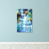 滝 キャンバスプリント (インサイチュ (ウッドフロア))