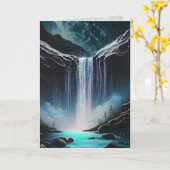 滝 グラフィック アーツ カード (黄色い花)