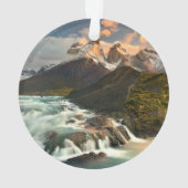 滝 |サルトグレード滝パタゴニアチリ オーナメント (裏面)