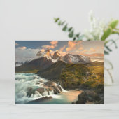 滝 |サルトグレード滝パタゴニアチリ サンキューカード (スタンド正面)