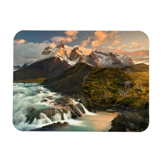 滝 |サルトグレード滝パタゴニアチリ マグネット (横)