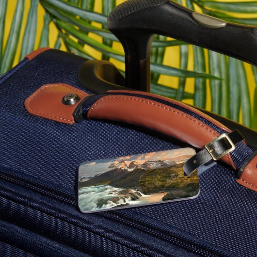 滝 |サルトグレード滝パタゴニアチリ ラゲッジタグ (正面インサイチュ3)