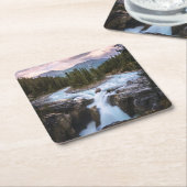滝 |ジャスパー国立公園（カナダ） スクエアペーパーコースター (アングル)