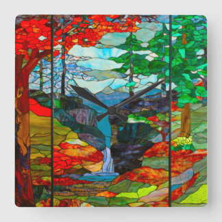 滝 スクエア壁時計