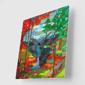 滝 スクエア壁時計 (傾斜)