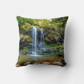 滝 |スモークマウンテン国立公園 クッション (裏面)