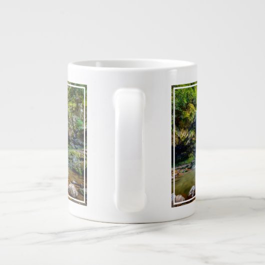 滝 |スモークマウンテン国立公園 ジャンボコーヒーマグカップ (裏面)