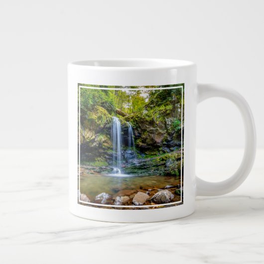 滝 |スモークマウンテン国立公園 ジャンボコーヒーマグカップ (右)
