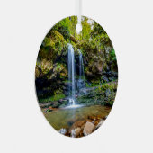 滝 |スモークマウンテン国立公園 メタルオーナメント (正面右)