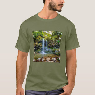 滝 スモークマウンテン国立公園 Tシャツ