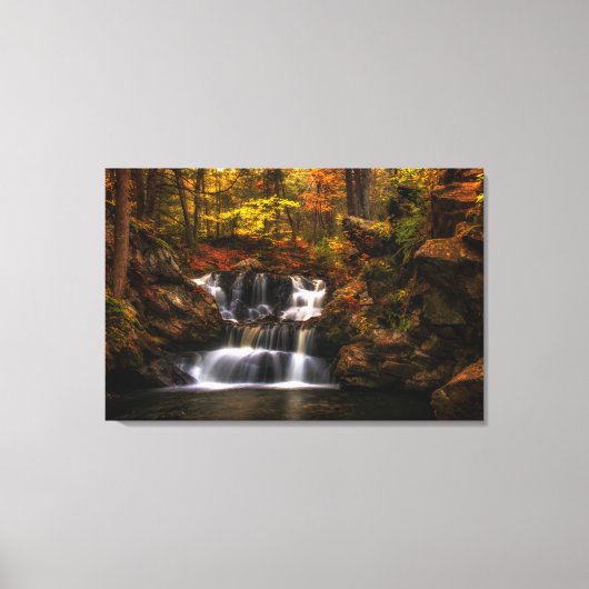 滝 |ニューイングランド・コネチカット キャンバスプリント (正面)