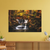 滝 |ニューイングランド・コネチカット キャンバスプリント (インサイチュ (リビング))