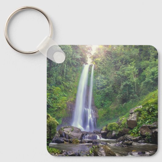 滝 |バリ,インドネシア キーホルダー (正面)