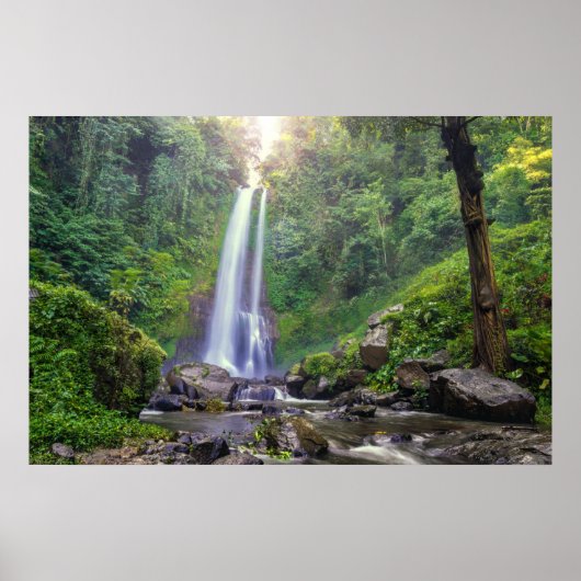 滝 |バリ，インドネシア ポスター (正面)