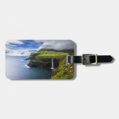 滝 |フェロー諸島，デンマーク ラゲッジタグ (正面横)