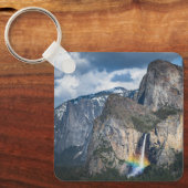 滝 |ブライダルヴェール滝ヨセミテ・カリフォルニア キーホルダー (正面)