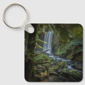 滝 |ホプetounの滝，ニュージーランド キーホルダー (正面)