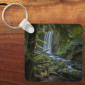 滝 |ホプetounの滝，ニュージーランド キーホルダー (正面)