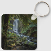 滝 |ホプetounの滝，ニュージーランド キーホルダー (裏面)