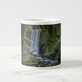 滝 |ホプetounの滝，ニュージーランド ジャンボコーヒーマグカップ (正面)
