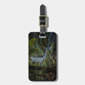 滝 |ホプetounの滝，ニュージーランド ラゲッジタグ (正面縦)