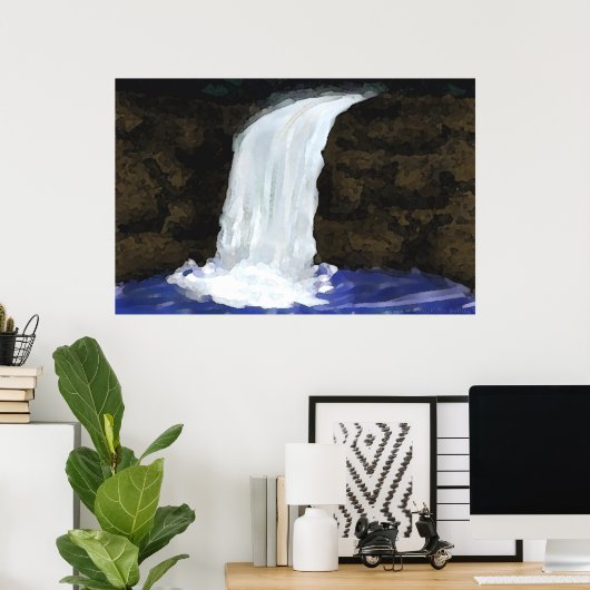 滝 ポスター (ホームオフィス)