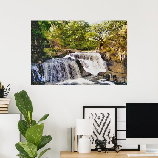 滝 ポスター (ホームオフィス)