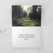 滝 – メッセージの内側 カード (内部)