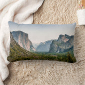 滝 |ヨセミテバレー国立公園 ランバークッション (ブランケット)