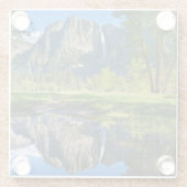 滝 |ヨセミテ滝，カリフォルニア ガラスコースター (裏面)