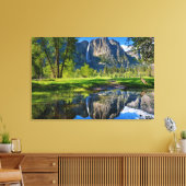 滝 |ヨセミテ滝，カリフォルニア キャンバスプリント (インサイチュ (リビング))