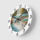 滝 ラウンド壁時計 (傾斜)