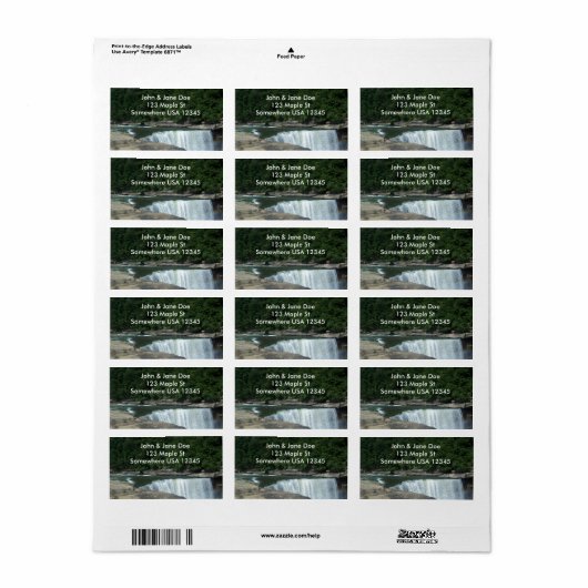 滝 ラベル (フルシート)