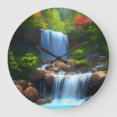 滝 ラージ壁時計 (正面)