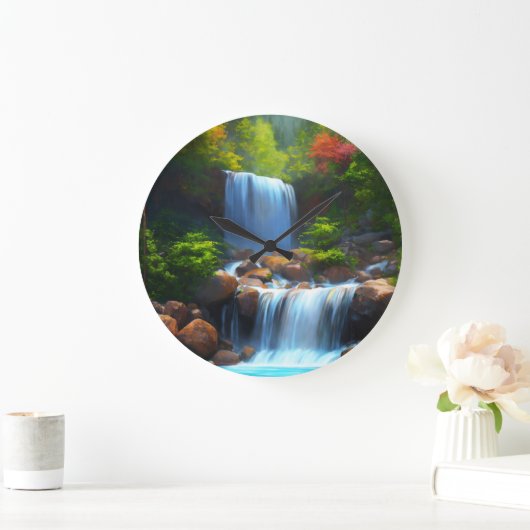 滝 ラージ壁時計 (ホーム)