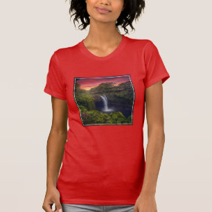 滝 レインボー滝,ハワイ,ヒロ Tシャツ