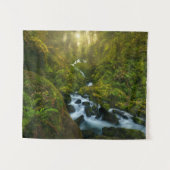 滝 |ワシントン州オリンピック国立公園 タペストリー (正面(横))