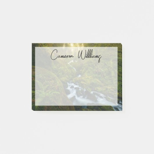 滝 |ワシントン州オリンピック国立公園 ポストイット (正面)