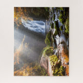 滝 |北アイルランド,グレノ ジグソーパズル (縦)