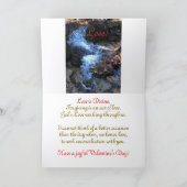 滝、愛と許し、バレンタインカード カード (内部)