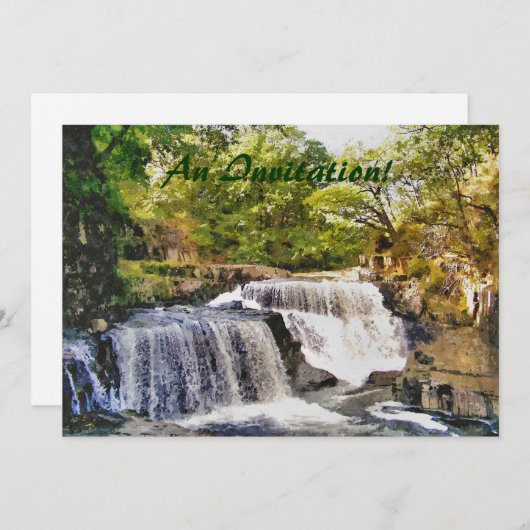 滝 招待状 (正面/裏面)