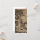 滝(日本の風景画)（狩野元信） カード (正面/裏面インサイチュ)