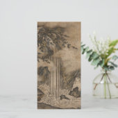 滝(日本の風景画)（狩野元信） カード (スタンド正面)