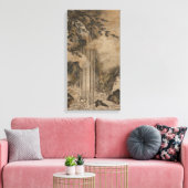 滝(日本の風景画)（狩野元信） キャンバスプリント (インサイチュ (リビング))