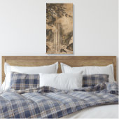 滝(日本の風景画)（狩野元信） キャンバスプリント (インサイチュ (寝室))