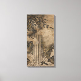 滝(日本の風景画)（狩野元信） キャンバスプリント