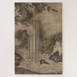 滝(日本の風景画)（狩野元信） ジグソーパズル