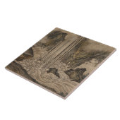 滝(日本の風景画)（狩野元信） タイル (側面)